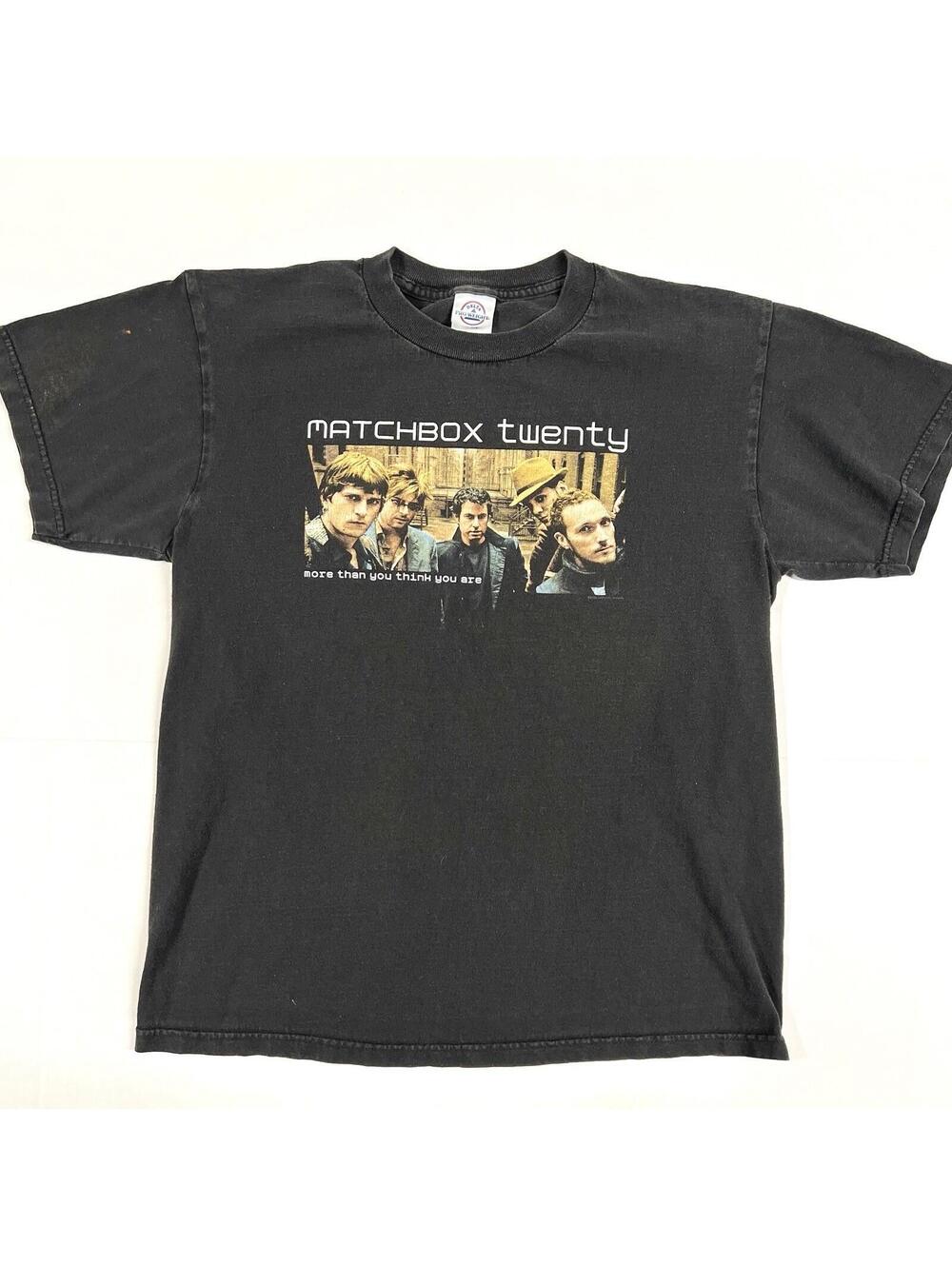 VTG 2003 Matchbox Twenty North American Tour T Shirt Sz M Delta Band Tee Distres